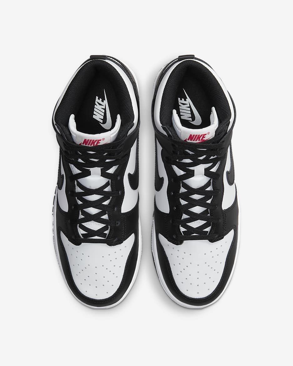 Nike dunks high black and white hotsell